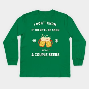 Christmas Beer Kids Long Sleeve T-Shirt